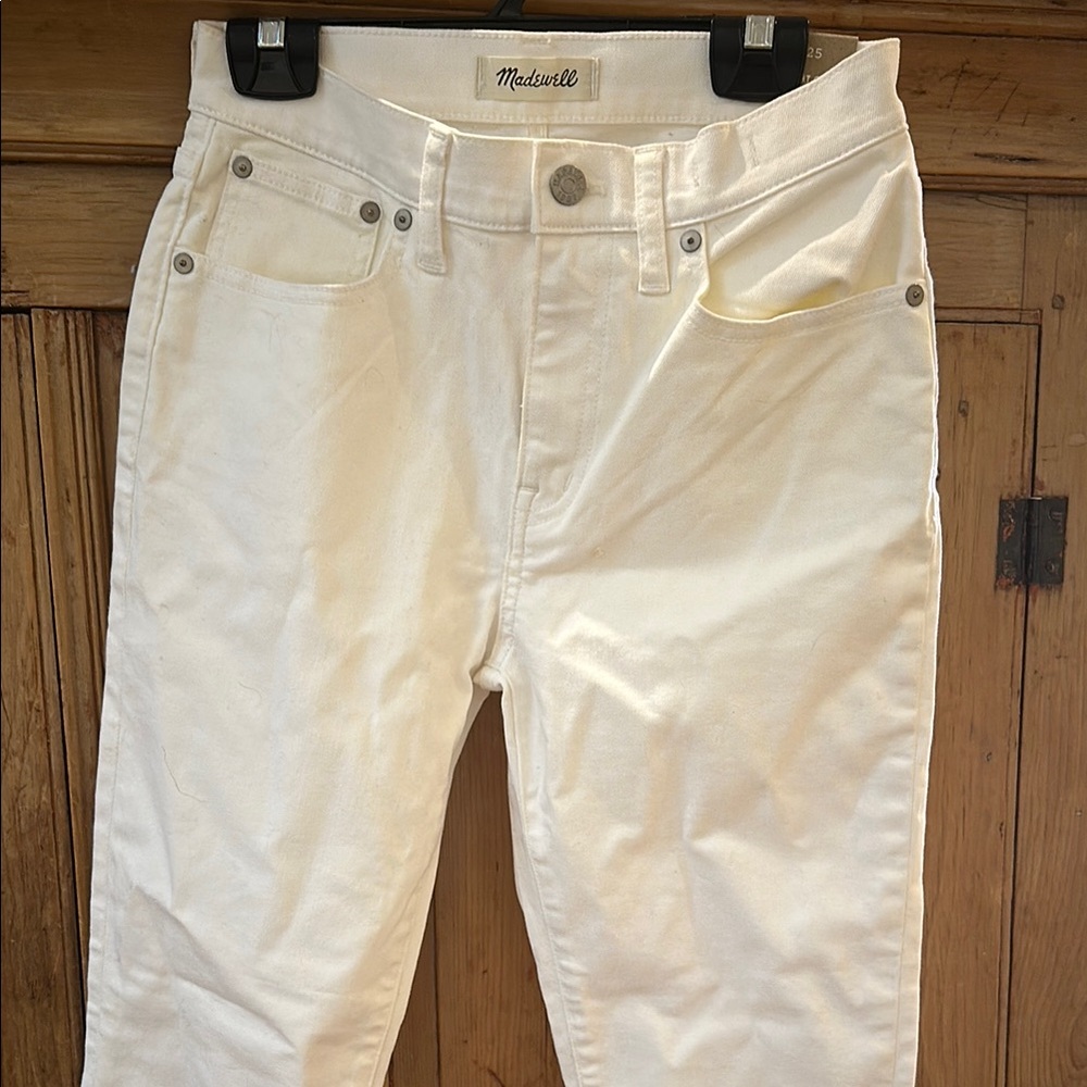 Madewell Off-White Denim Jeans